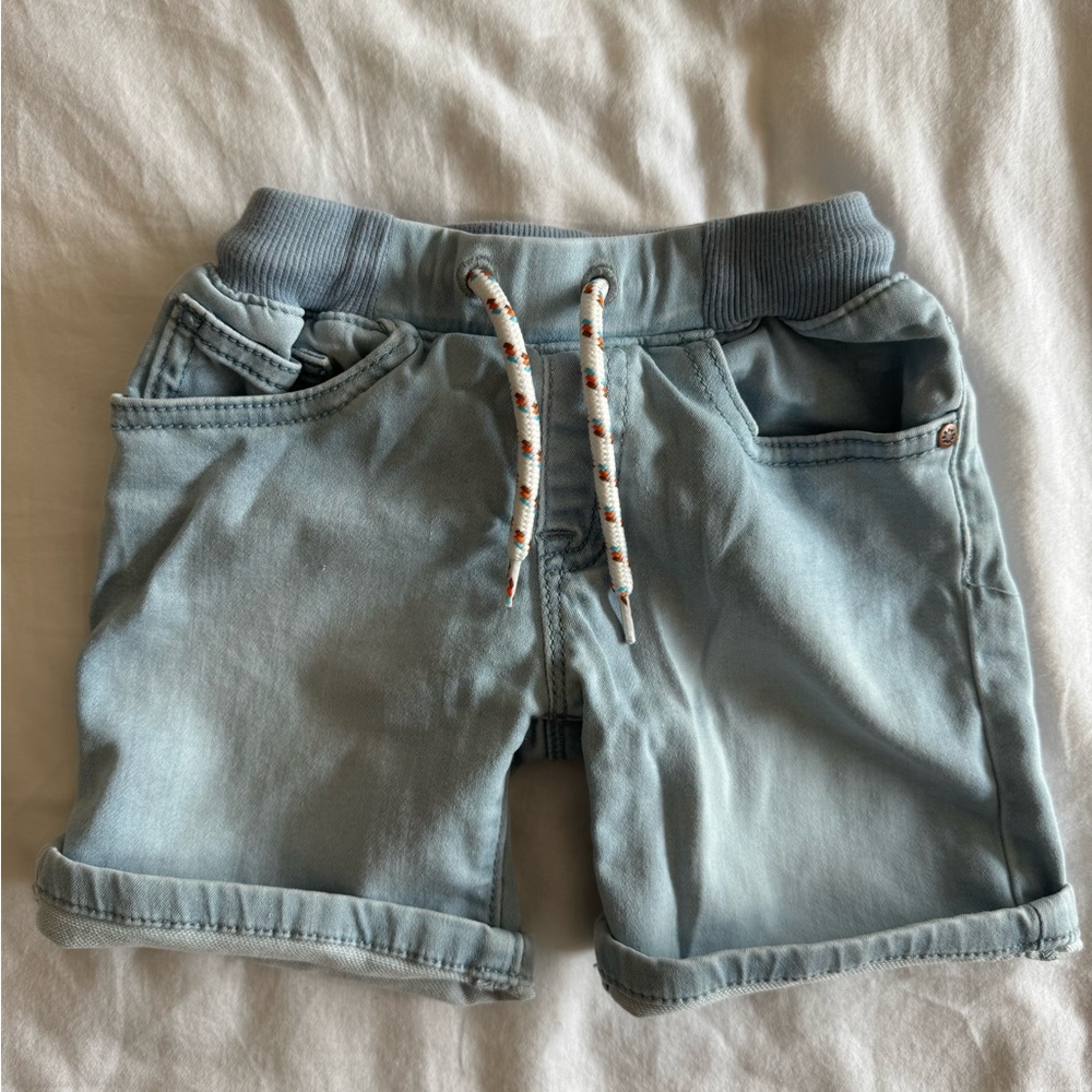 Noppies Blue Jean Shorts, baby boy, size 18-24 months